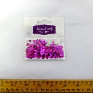 Sequin Packs Small Sequin Stars Cerise