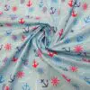 Polyester Cotton Fabric Anchorage Pale Blue