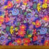 Cotton Fabric Floral Springtime Wine