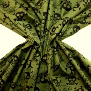 Cotton Fabric Skulls Funky