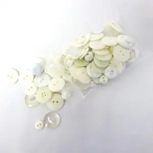 Buttons Mixed Bag White Buttons