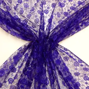 Lace Fabric Floral Sweet Siam Purple