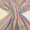 Polyester Cotton Fabric Skinny Stripe Multi