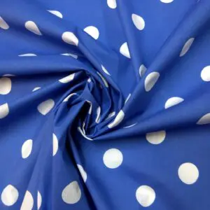 Polyester Cotton Fabric Shilling Spot royal