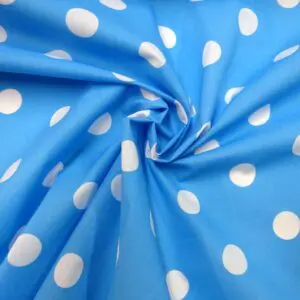 Polyester Cotton Fabric Shilling Spot turquoise