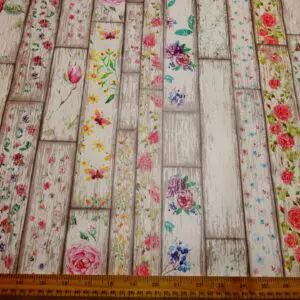 PVC Tabling Fabric Woodland Cottage