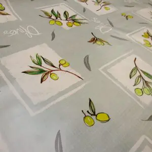 PVC Tabling Fabric Olive Branch