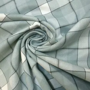 Suiting Fabric Plaid Checks Chelsea Blue