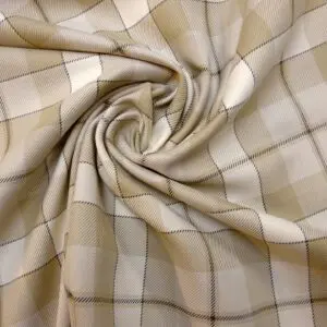 Suiting Fabric Plaid Checks Chelsea Beige