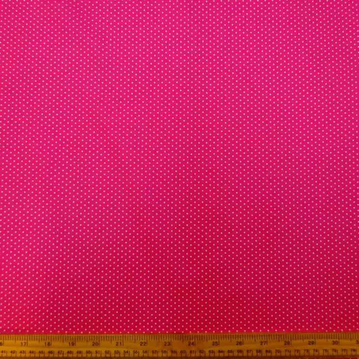 Cotton Print Fabric Spot The Difference Cerise