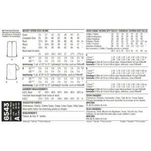 New Look Sewing Pattern 6543