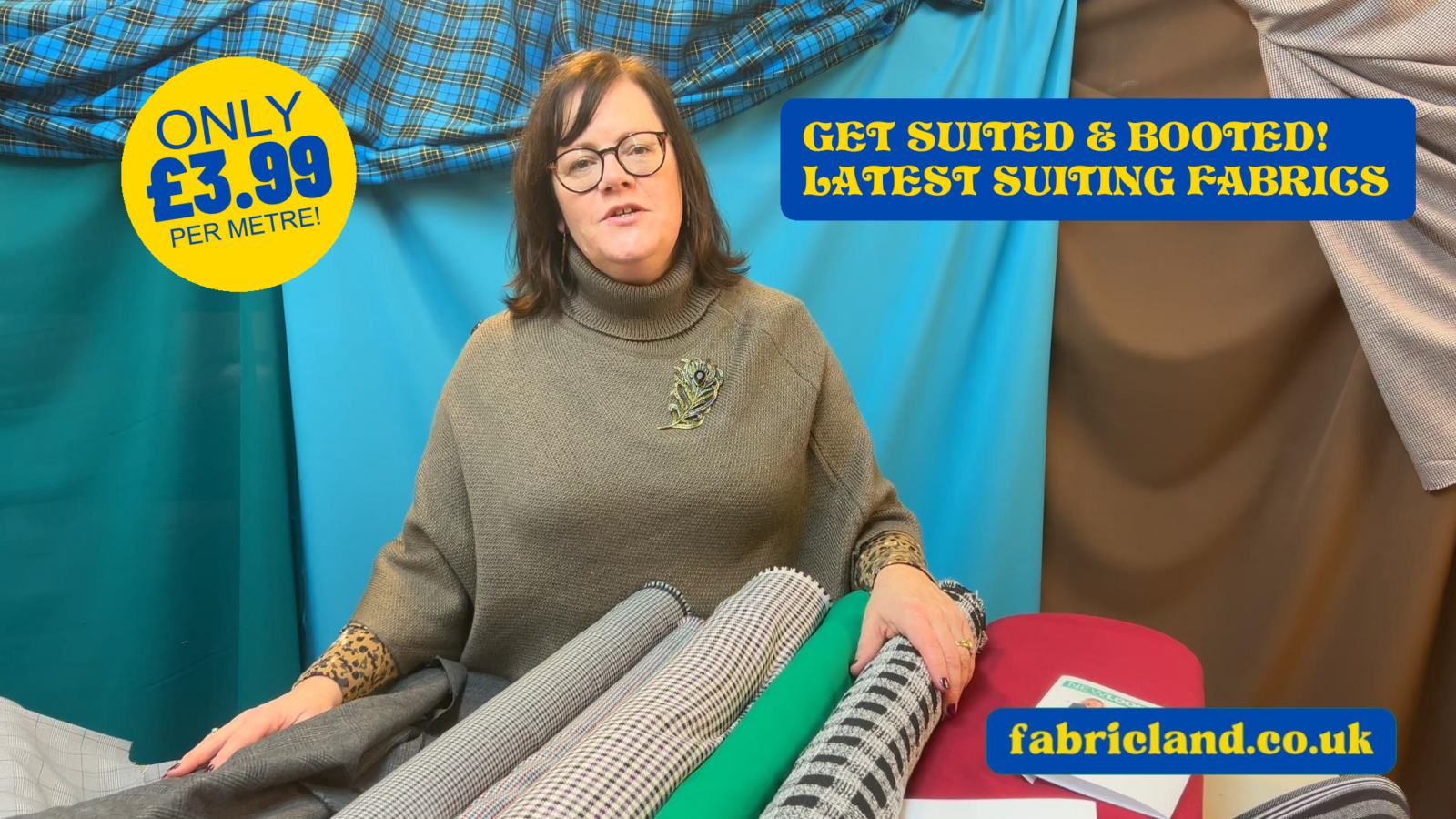New Suiting Fabrics from £3.99 per Metre