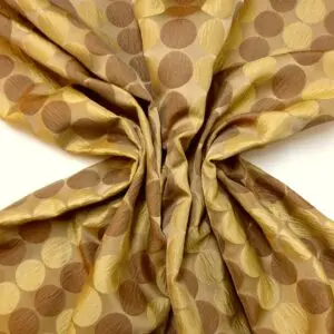 Curtain Fabric Taffeta Balls Sand/Gold/Bronze