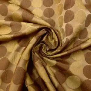 Curtain Fabric Taffeta Balls Sand/Gold/Bronze