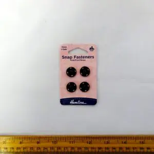 15mm Snap Fasteners Black