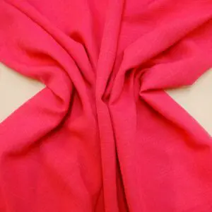 Suiting Fabric Linen Look Cerise