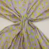 Polyester Cotton Fabric Avocado Toast Lime Lilac