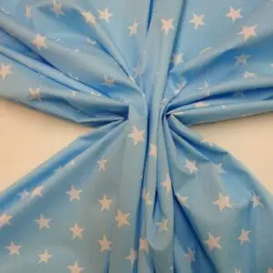 Cotton Fabric Stars Movie Sky Blue
