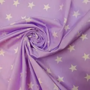 Cotton Fabric Stars Movie Mauve