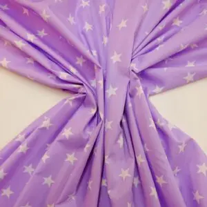 Cotton Fabric Stars Movie Mauve