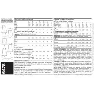 New Look Sewing Pattern 6478