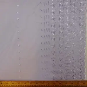 Broderie Anglais Fabric Double Bordered Cosmopolitan Lavender