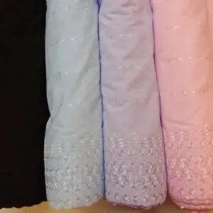 Broderie Anglais Fabric Double Bordered Cosmopolitan