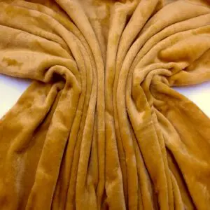 Fleece Fabric Monkey Fur Mustard