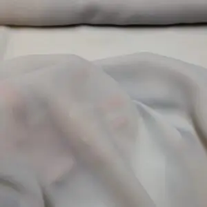 Georgette Fabric Polyester £2.00 Deals Silver Grey