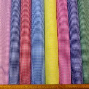 Gingham Fabric Polycotton 3mm