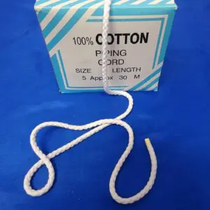 Plain Piping Cord 5mm Size 5