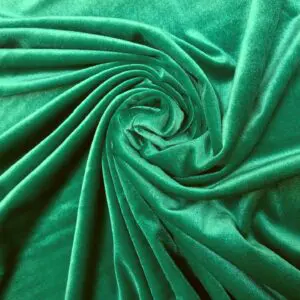 Velour Lycra Spandex Fabric Jade