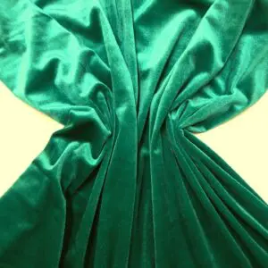 Velour Lycra Spandex Fabric Jade