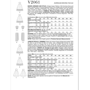 Vogue Sewing Pattern 2061