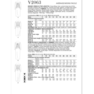 Vogue Sewing Pattern 2063