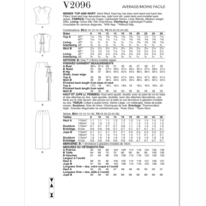 Vogue Sewing Pattern 2096