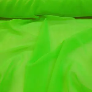 Plain Polyester Chiffon Fabric Flo Green