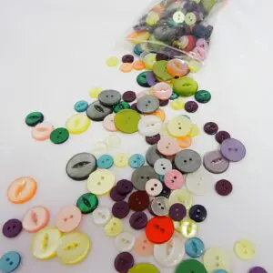 Buttons Mixed Bag Multi Coloured Fish Eye Buttons