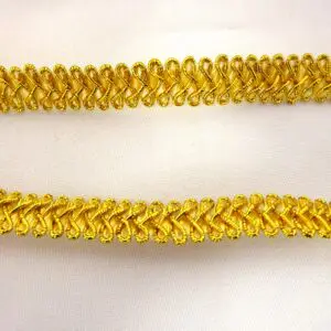Metallic Trimming Frogging Braid Gold