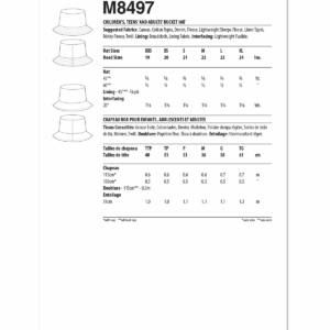 McCall's Sewing Pattern 8497 Bucket Hats
