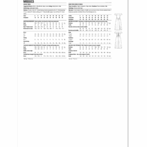 McCall's Sewing Pattern 8503