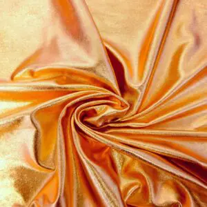Lycra Spandex Fabric Mid Weight Foiling Gold