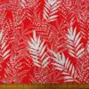 Viscose Fabric Floral Aloha Baja Leaf Red