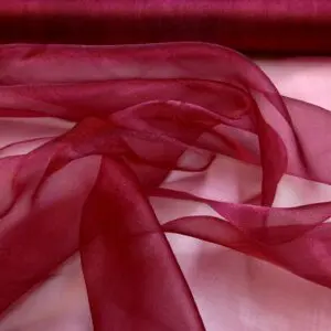 Voile Sugar Puff Nylon Fabric Wine