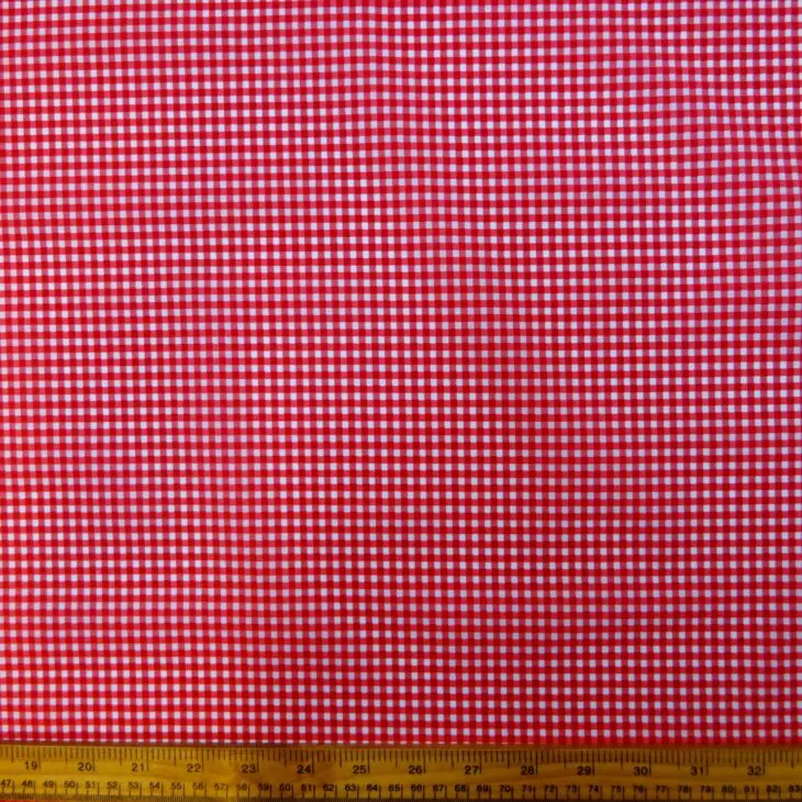 Navy Blue & White 3mm Stripe Polycotton Fabric (Per Metre