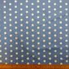 Crepe De Chine Fabric Denim Dress Spot White Saxe Blue