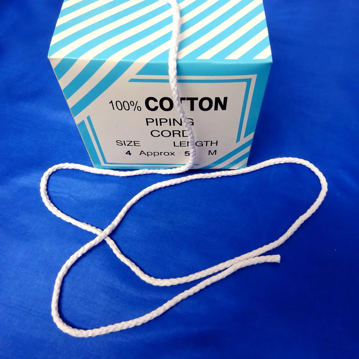 Piping Cord Trimming White 4.5mm Size 4