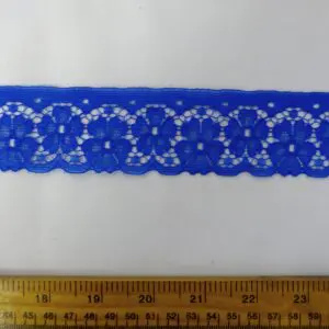 Lace Trimming 40mm Wide Pansy Royal