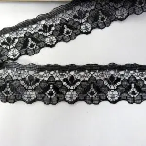 Lace Trimming 35mm Wide Venice Black