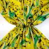Lycra Patterned Fabric Melons Yellow